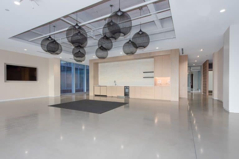 Modena floors in the color gray at the Healthpeak Properties office space in DTC