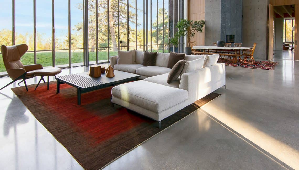 Polished floors at Cherry Hills Private Residence.